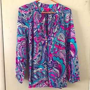 Lily Pulitzer Elsa silk top